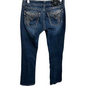 ⭐️SALE Miss Me Embellished Western Easy Boot Cut Jeans Size 28